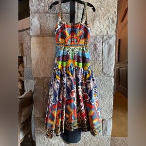 Alice + Olivia Black Dress with Red Interior Accent